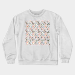 Garden Birds Print Crewneck Sweatshirt